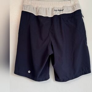Bird Dogs Shorts Mens Size Small LONG Lined Boom For Your Boomstick Navy Blue